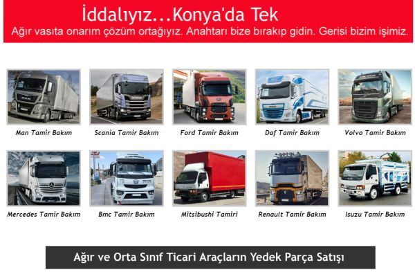 ÖZKAN Konya renault ısuzu kamyon tamiri tamircisi, iveco kamyon tamiri tamircisi