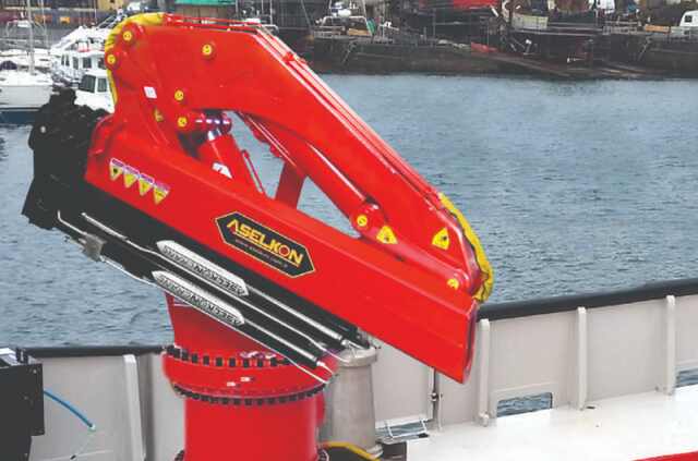 ASELKON; Gemi vinci, marine crane,  ship crane,  port crane, shipyard and container handling cranes